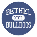 Bethel - Bulldogs - Junior - Spanaway Washington Round Stickers