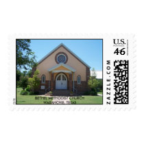 BETHEL METHODIST CHURCH WAXAHCHIE, TEXAS postage