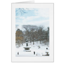 Bethesda Fountain, Central Park, Holiday Card