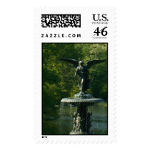 Bethesda Fountain, Central Park postage