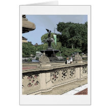 BETHESDA FOUNTAIN CENTRAL PARK SUMMER CARD
