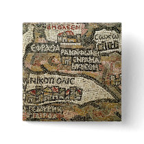 Bethlehem, detail from a map of Jericho Pinback Button
