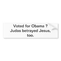 Betrayal of a Liberal Bumper Sticker