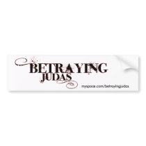 Betraying Judas bumper stickers