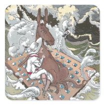 Betsy Braves the Billows Square Sticker