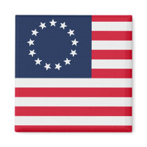 Betsy Ross 13 Stars American Flag Magnets