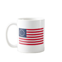 Betsy Ross 13 Stars American Flag Mugs