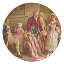 Betsy Ross American Flag Plate plates