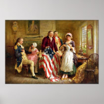 Betsy Ross and General George Washington Posters