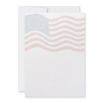 Betsy Ross Flag Background Invitation