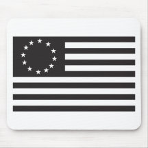 Betsy Ross Flag - Black Mousepad