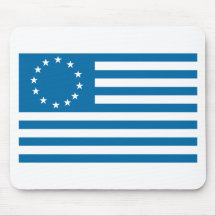 Betsy Ross Flag - Blue Mousepad