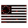 Betsy Ross Flag, Fiery Line Art Greeting Card