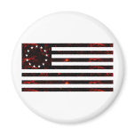 Betsy Ross Flag, Fiery Line Art Magnets