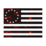 Betsy Ross Flag, Fiery Line Art Post Card