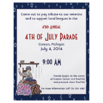 Betsy Ross Make a Flag July 4th Flyer Design