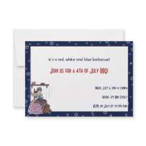 Betsy Ross Makes a Flag 4th of July Party Invitation