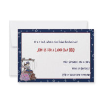 Betsy Ross Makes a Flag Labor Day Party Personalized Invitations