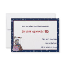 Betsy Ross Makes a Flag Memorial Day Party Invites
