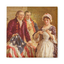 Betsy Ross Square Magnet