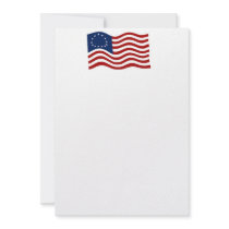 Betsy Ross Waving Flag 2 Invitation