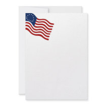 Betsy Ross Waving Flag Invitation