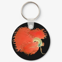 Betta Fighting Fish Keychain by twopurringcats Betta Fighting Fish Keychain