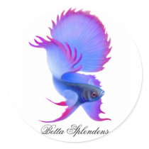 Betta Fighting Fish Sticker