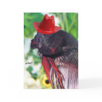 Betta fish Greeting card
