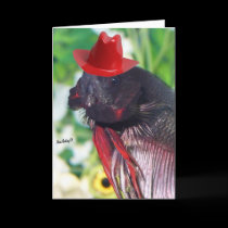 Betta fish Greeting card