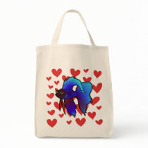 Betta Fish / Siamese Fighting Fish Love Tote Bag
