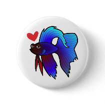 Betta Fish / Siamese Fighting Fish Love Button