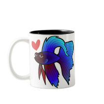 Betta Fish / Siamese Fighting Fish Love Mugs
