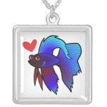 Betta Fish / Siamese Fighting Fish Love Necklaces