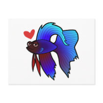 Betta Fish / Siamese Fighting Fish Love Postcards