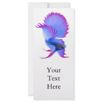 Betta Siamese Fighting Fish Rack Card