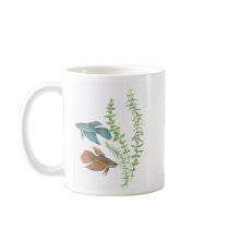 Betta splendens and Rotala indica White Promo Mug