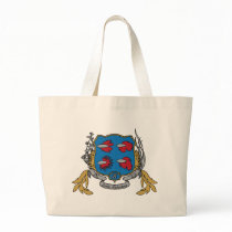Betta Splendens Coat of Arms Tote Bags