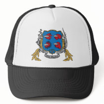 Betta Splendens Coat of Arms Trucker Hats