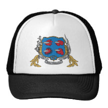 Betta Splendens Coat of Arms Trucker Hats