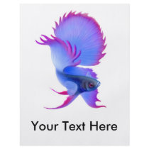 Betta Splendens Fighting Fish Flyer by twopurringcats Betta Splendens Fighting Fish Flyer