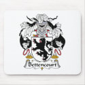 Bettencourt Family Crest mousepads