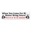 Better Bring Yours! bumper stickers by xuberalles Better Bring Yours! bumper stickers