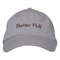 Better Half embroidered hats by TheNicknameStore Better Half embroidered hats