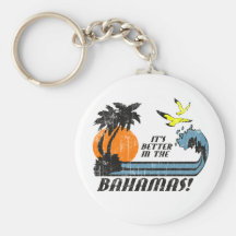 Better in Bahamas Faded Key Chain