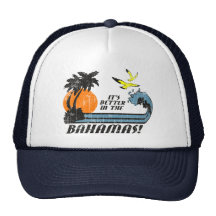 Better in Bahamas Faded Mesh Hat