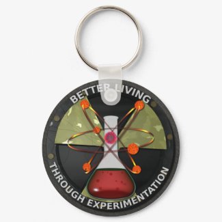 Better Living Through Experimentation Version 3 keychain