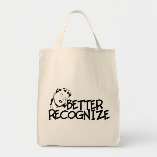 Better Recognize Retro Lady - B&W Bag
