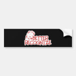 Better Recognize Retro Lady - Red Bumper Stickers