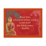 Better than a thousand hollow words... postcards